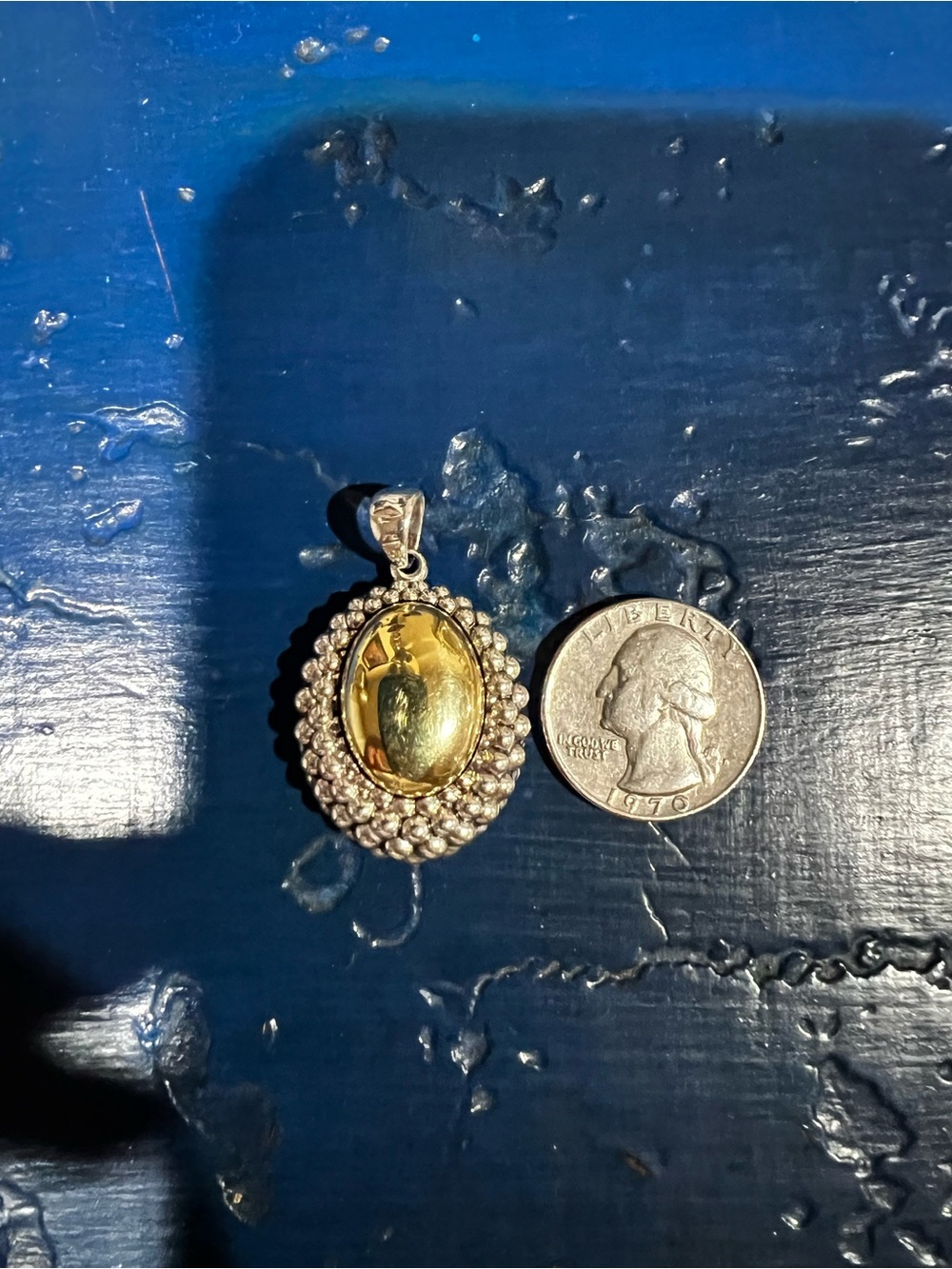 LAGOS Gold and Silver Oval Pendant